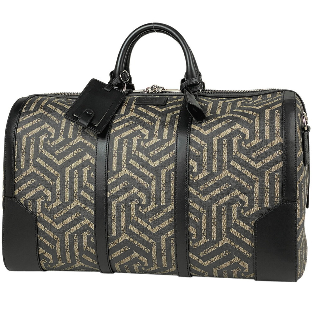 Gucci GG Kaleido Boston Bag Shoulder Supreme Beige Black
